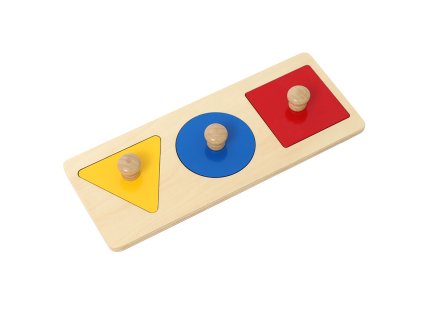 ADENA MONTESSORI Vkládací puzzle – 3 tvary