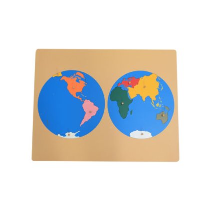 ADENA MONTESSORI Puzzle mapa  světadíly