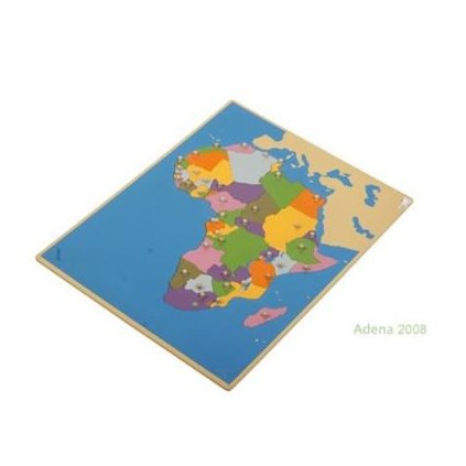 ADENA MONTESSORI Puzzle mapa Afrika