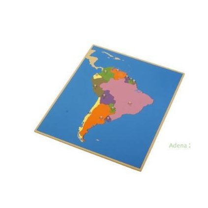 ADENA MONTESSORI Puzzle mapa Jižní Amerika