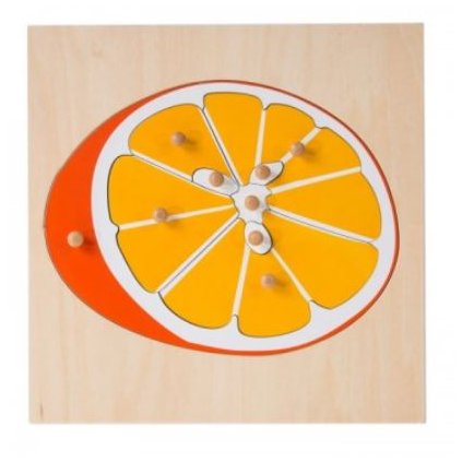 ADENA MONTESSORI Puzzle pomeranč