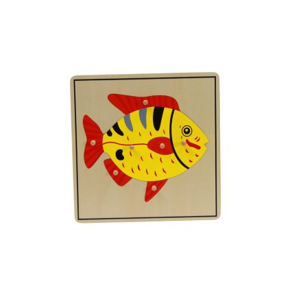 ADENA MONTESSORI Puzzle ryba