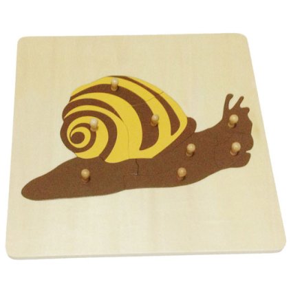 ADENA MONTESSORI Puzzle šnek