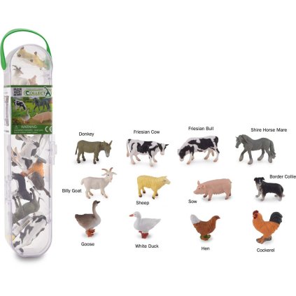 COLLECTA figurky Zvířata na statku v tubě