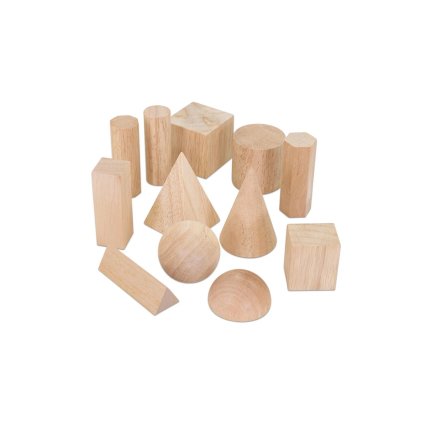 Betzold Geometriekoerper aus Holz 12 Stueck E 89022 a ZD