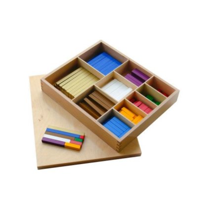 ADENA MONTESSORI Dřevěné počítací tyčky s krabičkou