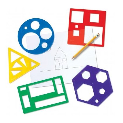 Learning Resources - Šablony geometrických tvarů