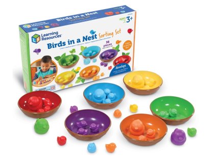 Learning Resources - Třídící sada Ptáci v hnízdě