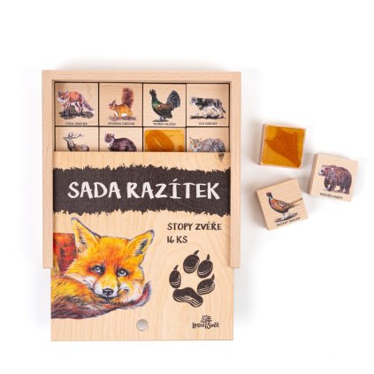 detska razitka 16 kusu stopy zvere