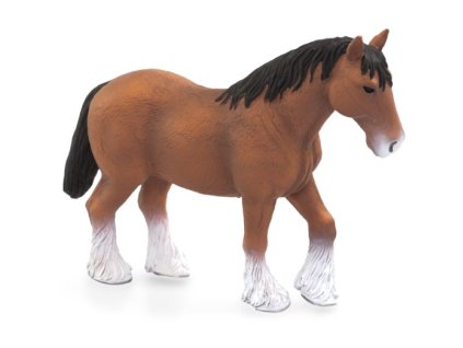 MOJO FUN figurka kůň Clydesdale valach hnědý