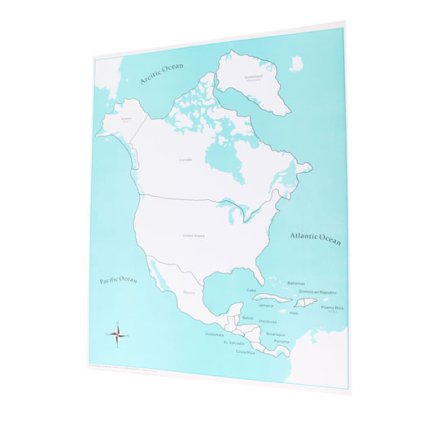 ADENA MONTESSORI Kontrolní mapa Severní Amerika