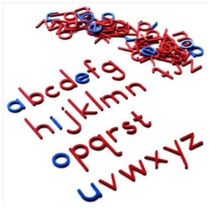 ADENA MONTESSORI Malá tiskací písmena červeno modrá - bez boxu
