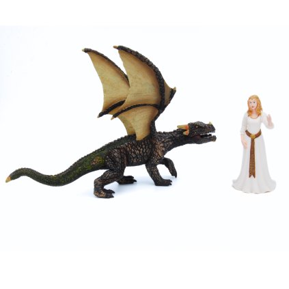 MOJO FUN sada Princezna v bílých šatech a Drak země