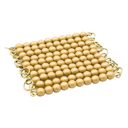 GM1081 1 golden bead chain of 100