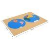 ADENA MONTESSORI Puzzle mapa - svět