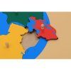 ADENA MONTESSORI Puzzle mapa - svět