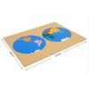 ADENA MONTESSORI Puzzle mapa - svět