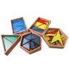 ADENA MONTESSORI Konstrukční trojúhelníky – 5 boxů