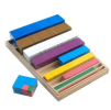 ADENA MONTESSORI Krychlový materiál - barevné čtverce