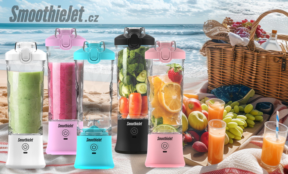 Přenosný usb smoothie mixer o objemu 600 ml od značky SmoothieJet