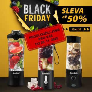 🔥 BLACK FRIDAY PRODLOUŽEN! 🔥 Máme skvělou zprávu! Black Friday na SmoothieJet.cz jsme prodloužili až do 30. 11. 2025! 🎉...