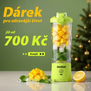 🎁 Dárek pro zdravější život už od 750 Kč! Přenosný smoothie mixér SmoothieJet je skvělým dárkem pro každého, kdo chce žít...