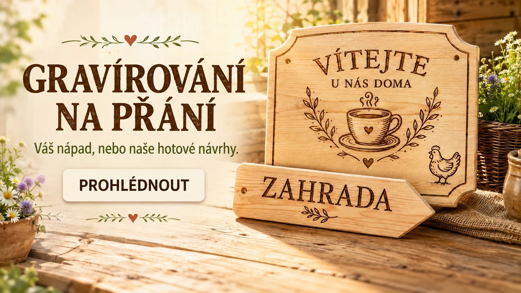 Vůně přírodního dřeva z našeho art studia