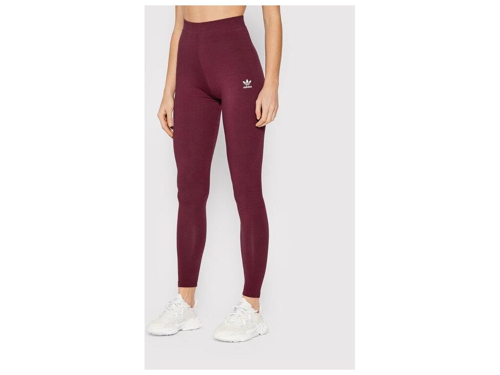i adidas legginsy adicolor essentials h06624 bordowy slim fit
