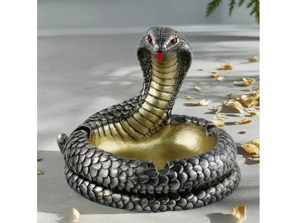 Kovový popelník Kobra