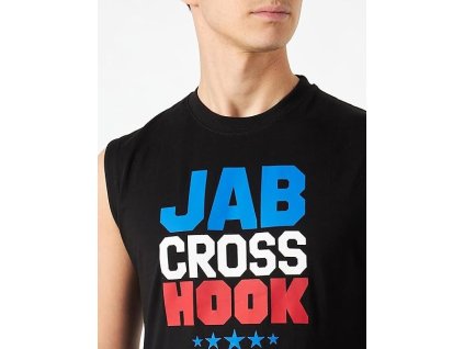 Pánské triko ADIDAS Boxing JCH SLEEVELESS T Black/White  -  ÚPLNÝ DOPRODEJ