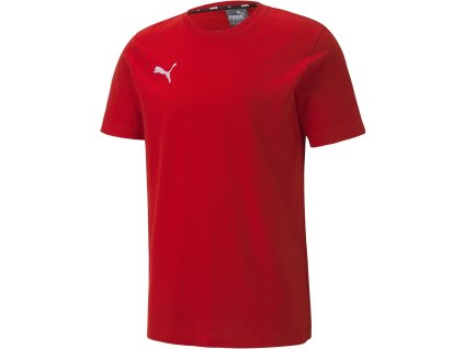 Pánské Puma TEAMGOAL 23 CASUALS TEE Red - ÚPLNÝ DOPRODEJ