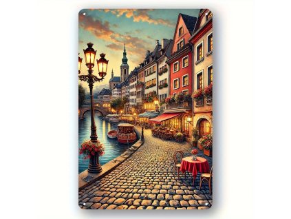 Kovová cedule Nábřežní promenáda 30 x 20 cm