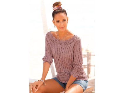 Letní svetřík VIVANCE ROSÉ -- DOPRODEJ
