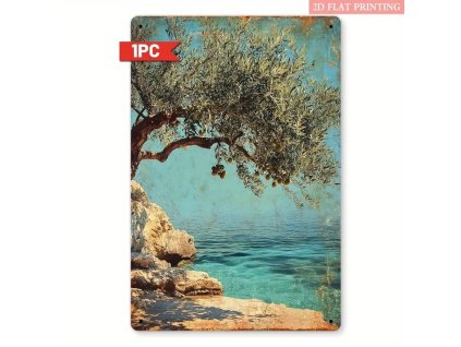 Plechová vintage cedule Olivovník 30 x 20 cm