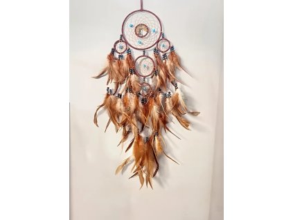 Lapač zlých snů. Barva kávy. 80 cm