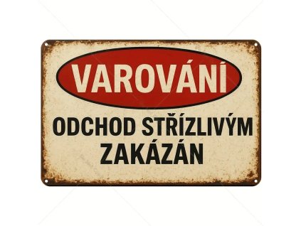 Kovová cedule. Pro veselé dospěláky 30 x 20 cm
