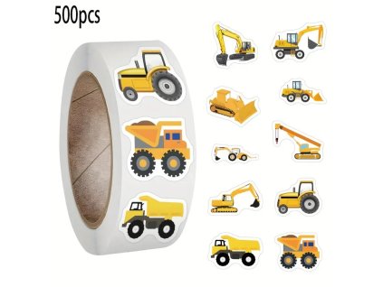 Mini nálepky Stavba 500 kusů