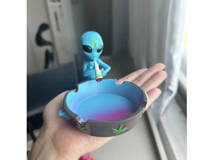 Popelník Mimozemšťan modrý