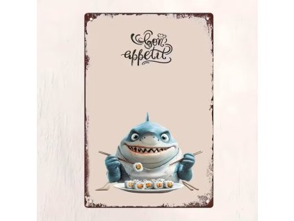 2D plechová cedule Dobrou chuť 20 x 30 cm