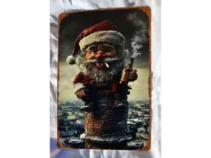 2D Plechová cedule Sanťák 20 x 30 cm