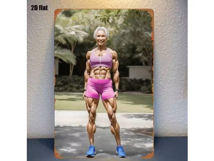 2D plechová cedule Ne né   30 x 20 cm