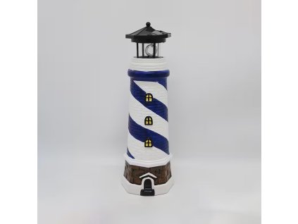 Solární maják modrý