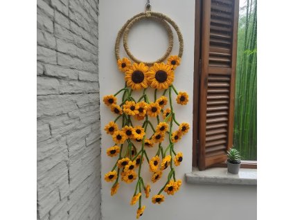 Slunečnicová dekorace 65 x 25 cm