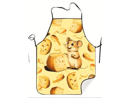 Kuchyňská zástěra Myška a sýr