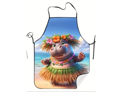 Kuchyňská zástěra Paní hrochová