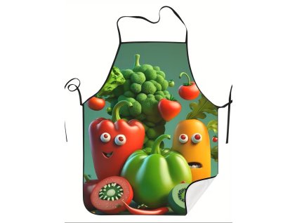 Kuchyňská zástěra Vegetariánka