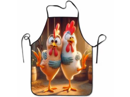 Kuchyňská zástěra Veselá kuřata