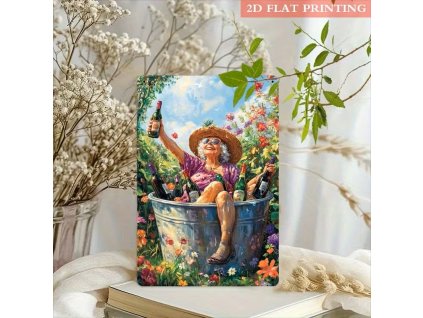 2D plechová cedule Nádherné léto 20 x 30 cm  POŠKOZENO