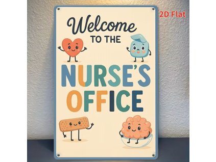 2D plechová cedule Pokoj sestřiček 20 x 30 cm POŠKOZENO