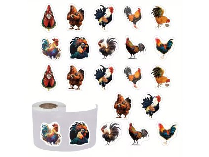 Mini nálepky Kohout 500 kusů